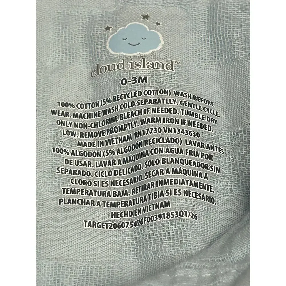 Cloud Island light blue sz 3-6 months 2 piece short set